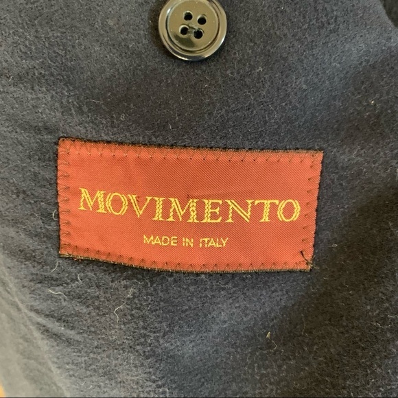 Movimento Italy 2 Button Sport Blazer Navy US Men’s Size 40L - Picture 10 of 10